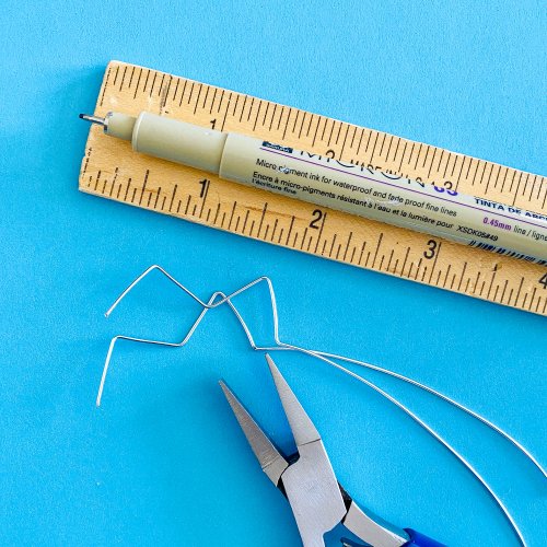 Margot Potter's Shine a Star Earrings - , Contemporary Wire Jewelry, Design, , Grasp both wires and bend as before